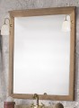 Badmöbel Clasic 80 cm rustikal aus Kiefernholz inkl. Waschbecken, Spiegel und Beleuchtung