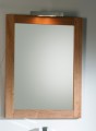 Badmöbelset Anabel 60 cm aus Kiefernholz inkl. Waschtisch, Unterschrank, Spiegel und Beleuchtung