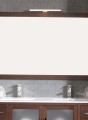 Badmöbelset Mar 120 cm aus Kiefernholz inkl. Waschtisch, Unterschrank, Spiegel und Beleuchtung